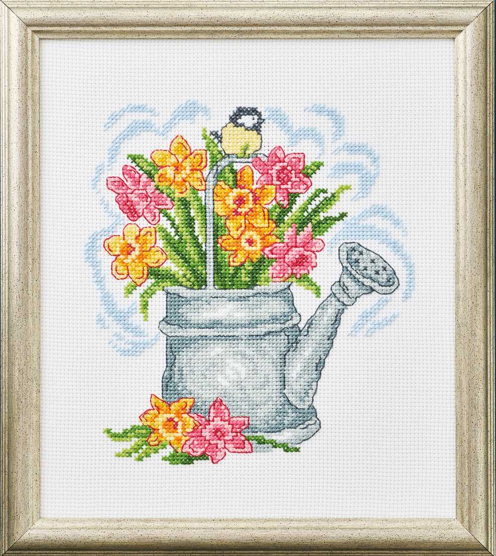 Jug and Tulips Cross Stitch Kit ~ Permin