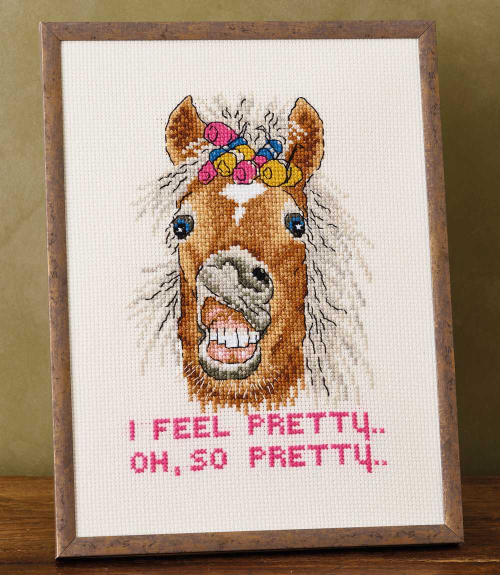 I Feel Pretty Cross Stitch Kit ~ Permin