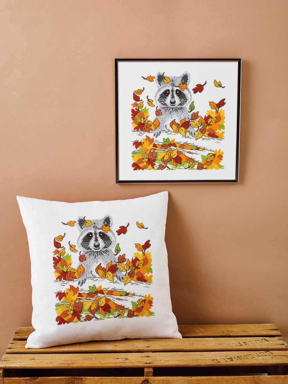 Raccoon Cross Stitch Kit ~ Permin