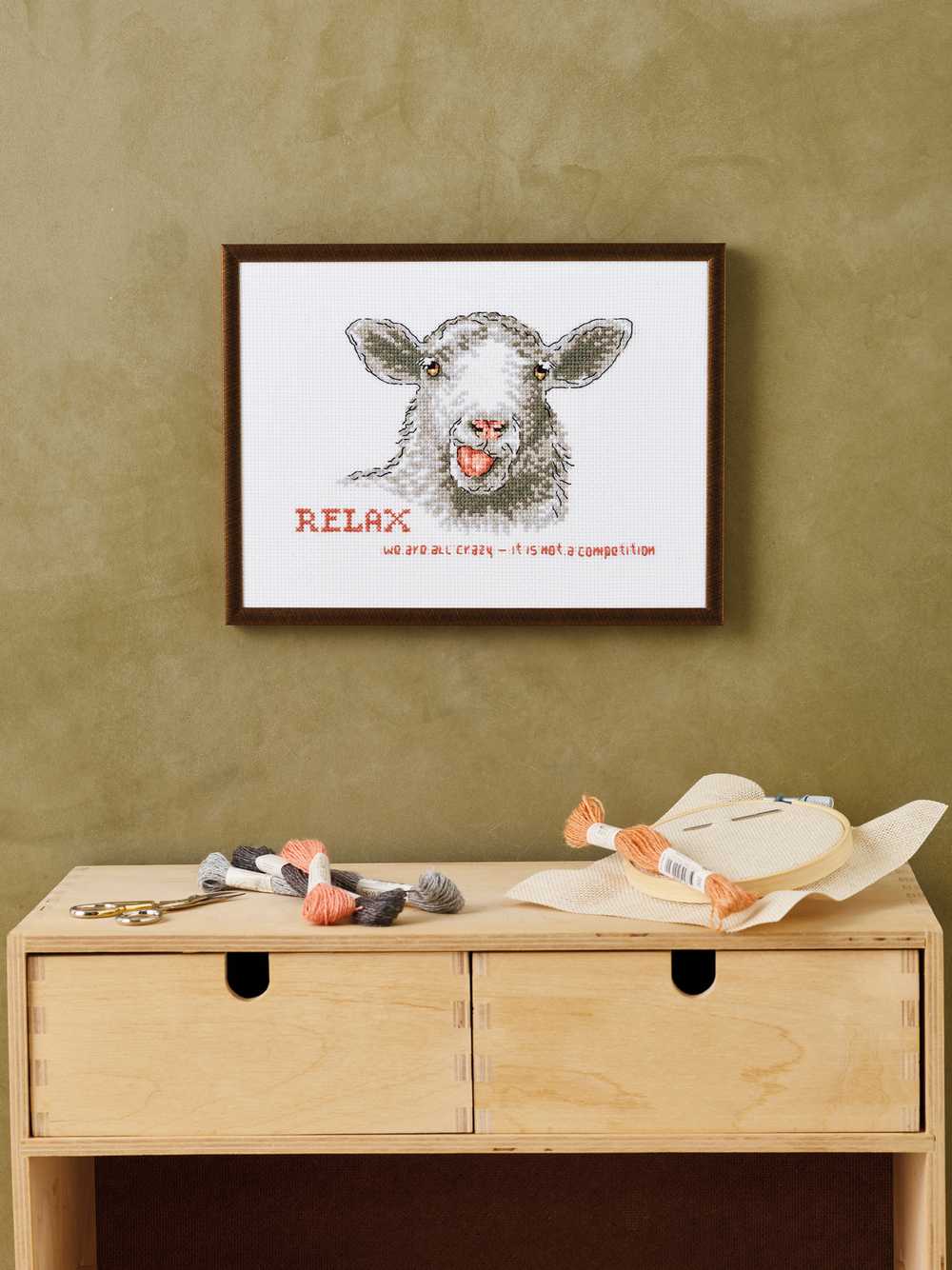 We Are All Crazy Cross Stitch Kit ~ Permin