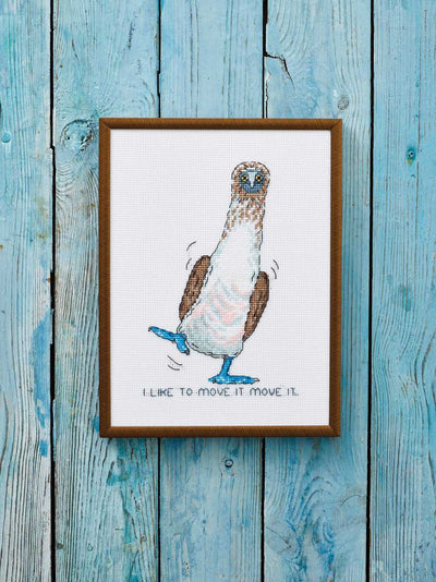 I Like to Move It Cross Stitch Kit ~ Permin (SALE)