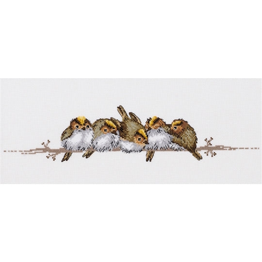 Golden Crested Wrens Cross Stitch Kit ~ Permin