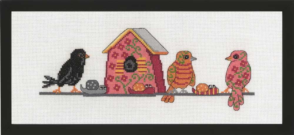 Birdhouse Cross Stitch Kit ~ Permin