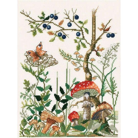 Forest Floor Cross Stitch Kit ~ Permin