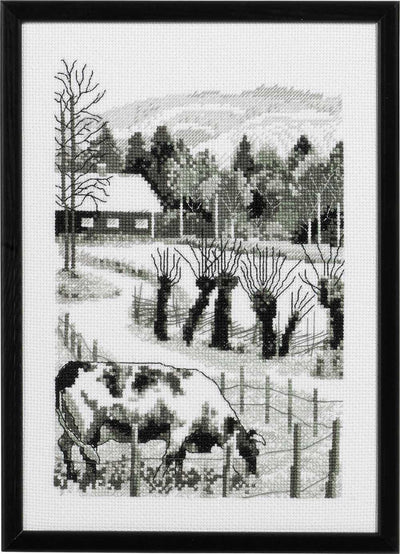 The Old Farm Cross Stitch Kit ~ Permin