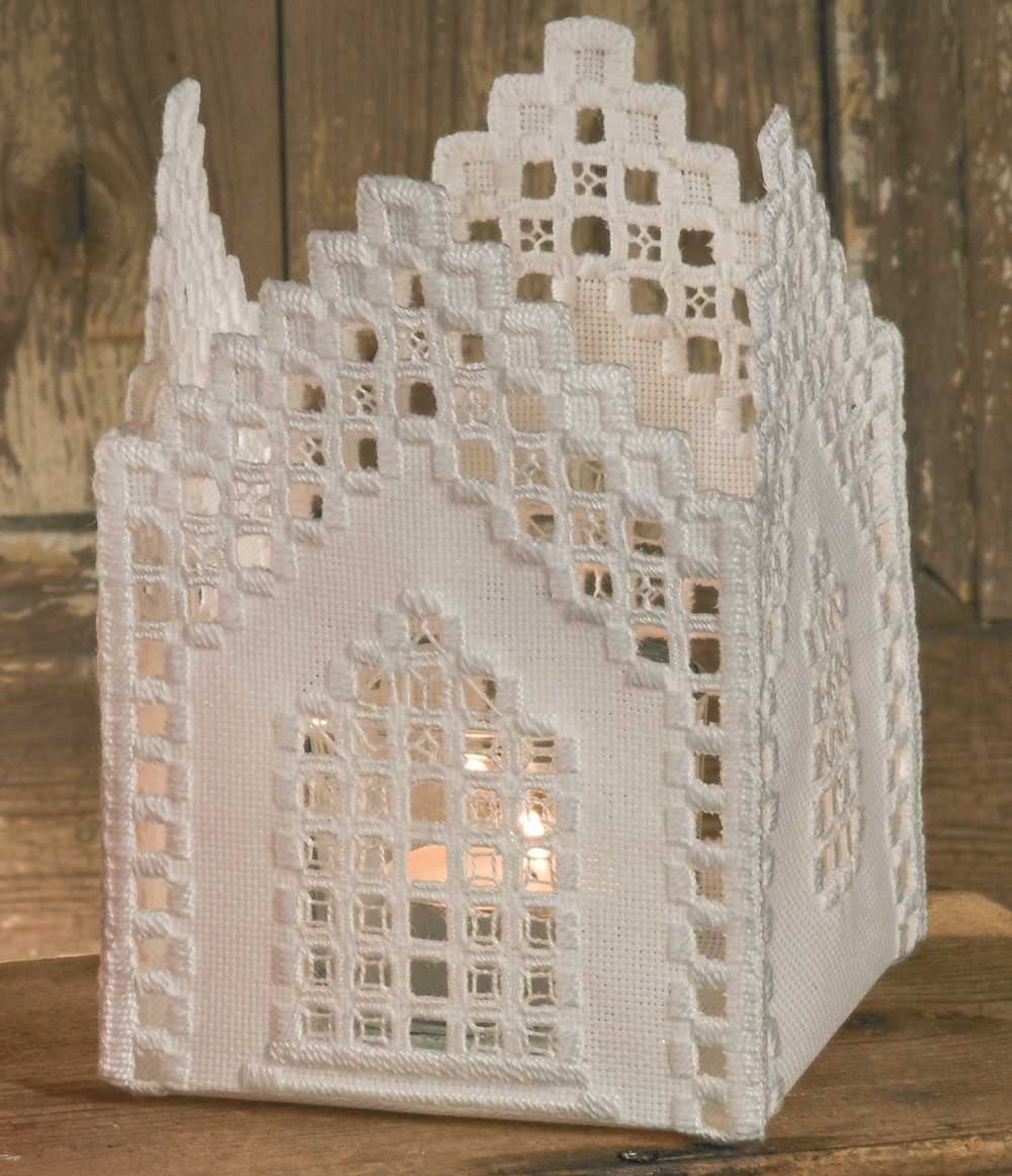 Hardanger Church Cross Stitch Kit ~ Permin