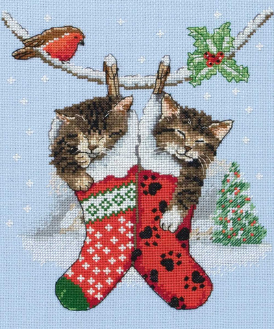 Christmas Kittens - Anchor Cross Stitch Kit