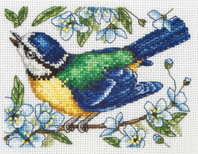 Blue Tit - Anchor Cross Stitch Kit SALE