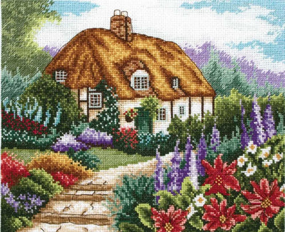 Cottage Garden in Bloom - Anchor Cross Stitch Kit