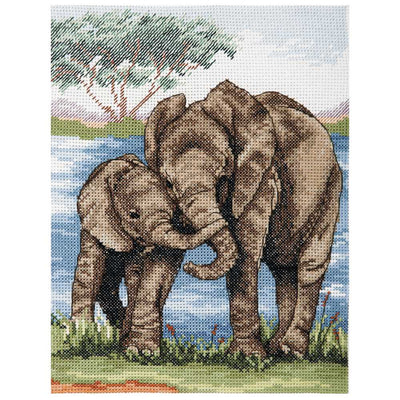 Elephants - Anchor Cross Stitch Kit