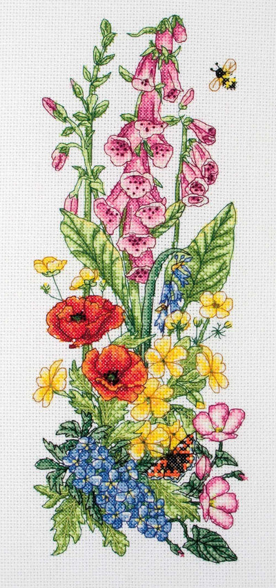 Cottage Garden Floral - Anchor Cross Stitch Kit