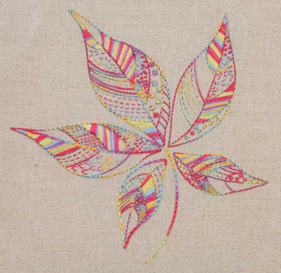 Leaf Sampler Embroidery Kit Anchor