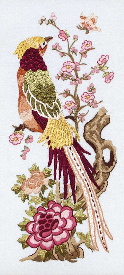 Vintage Peony Embroidery Kit Anchor