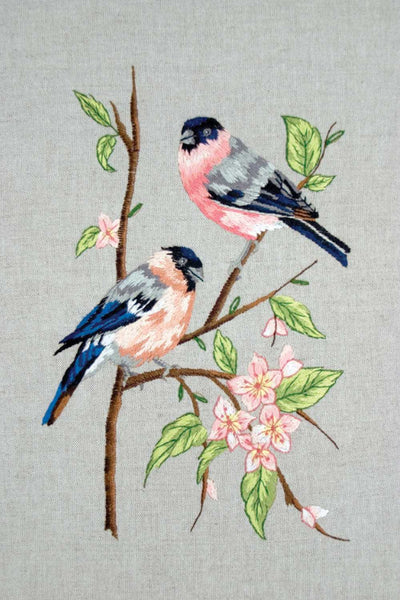 Bullfinches Embroidery Kit Anchor