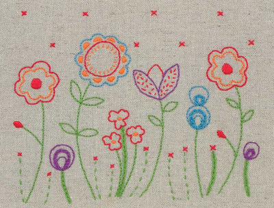 Fleur Embroidery Kit Anchor
