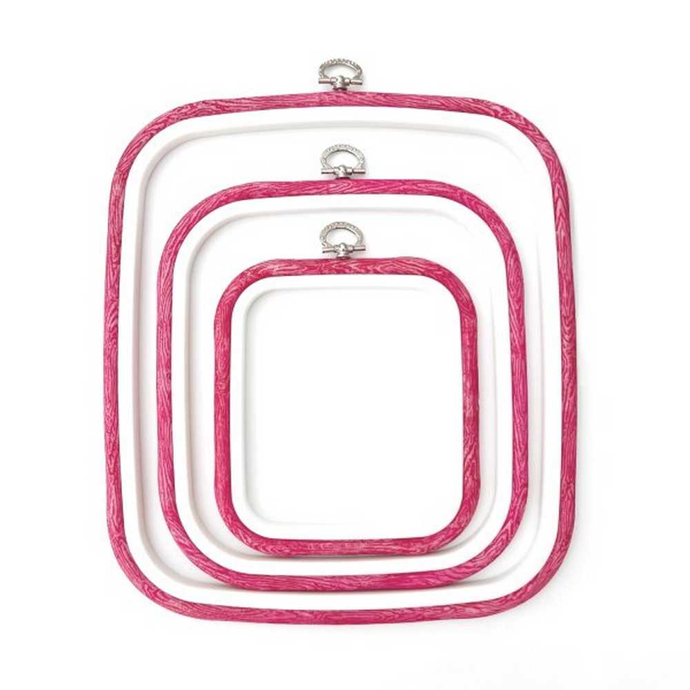 Nurge Flexi Hoop SQUARE 12.5cm (5") x 14.5cm (5 3/4") Pink