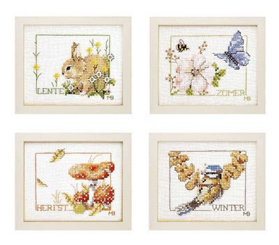 Four Seasons Counted Cross Stitch Kit by  Lanarte