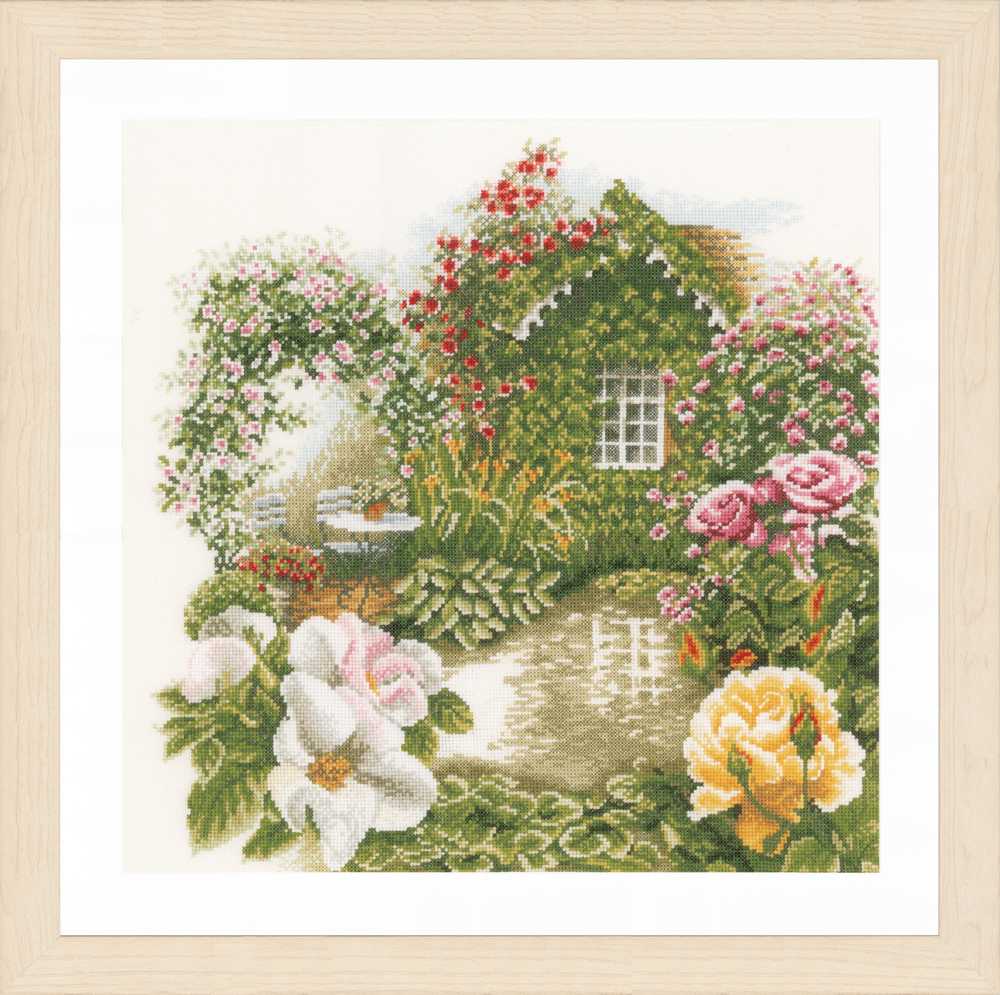 Counted Cross Stitch Kit Rose Garden - Lanarte