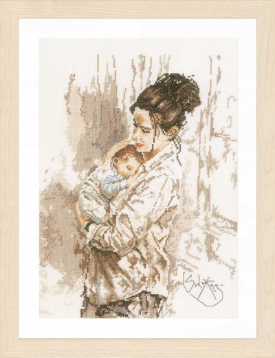Mother's Love Counted Cross Stitch Kit Lanarte (Evenweave)