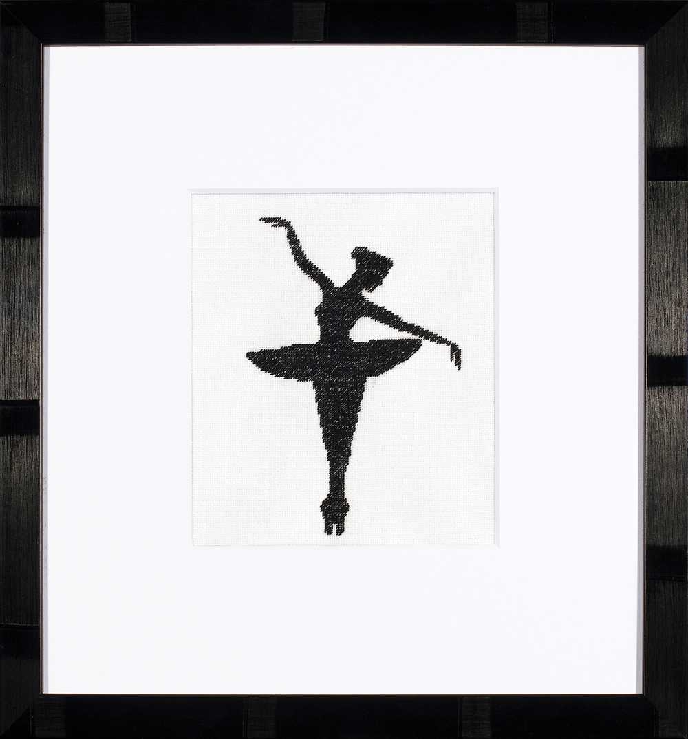 Ballet Silhouette 1 Counted Cross Stitch Kit Lanarte