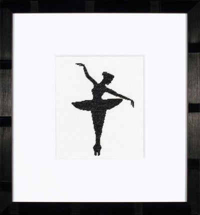 Ballet Silhouette 1 Counted Cross Stitch Kit Lanarte