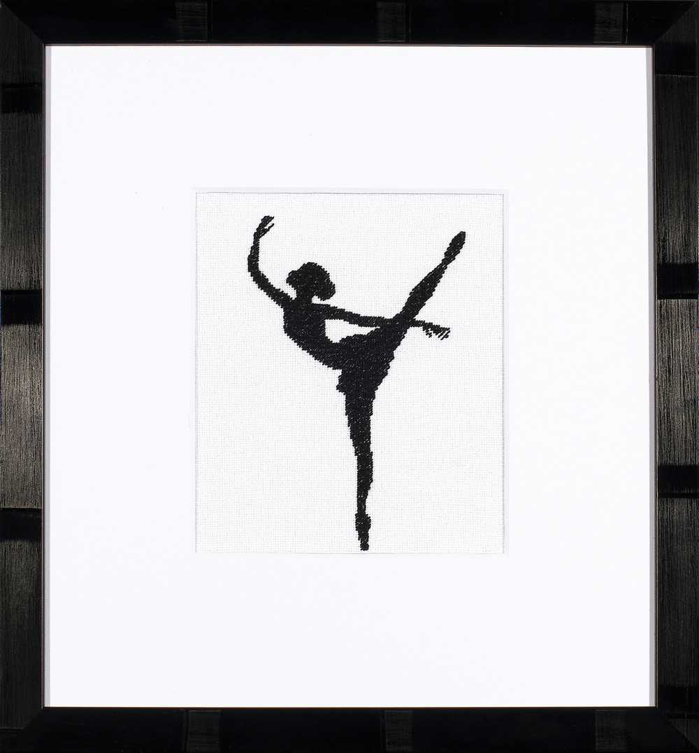 Ballet Silhouette 2 Counted Cross Stitch Kit Lanarte