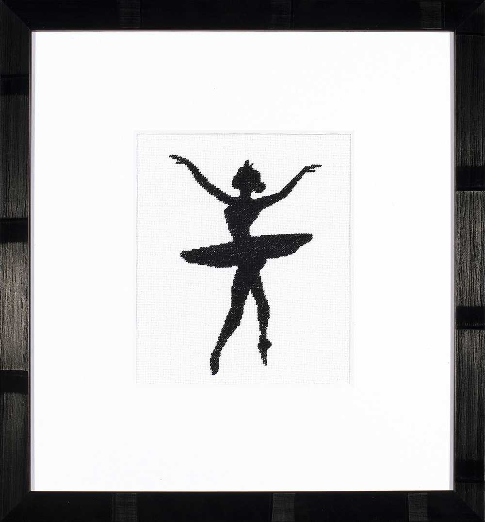 Ballet Silhouette 3 Counted Cross Stitch Kit Lanarte