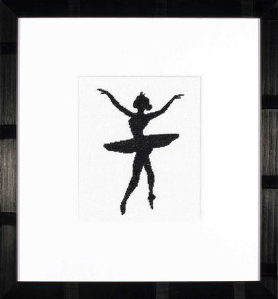 Ballet Silhouette 3 Counted Cross Stitch Kit Lanarte