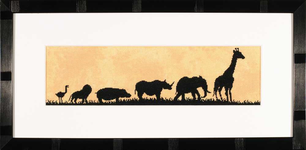 Parade of Wild Animals (Evenweave) Counted Cross Stitch Kit Lanarte