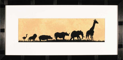 Parade of Wild Animals (Evenweave) Counted Cross Stitch Kit Lanarte