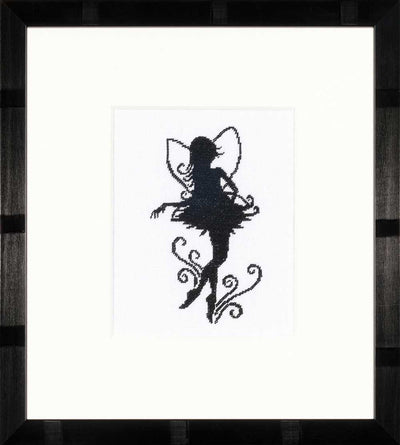Cute Little Fairy Silhouette (Evenweave) Counted Cross Stitch Kit Lanarte
