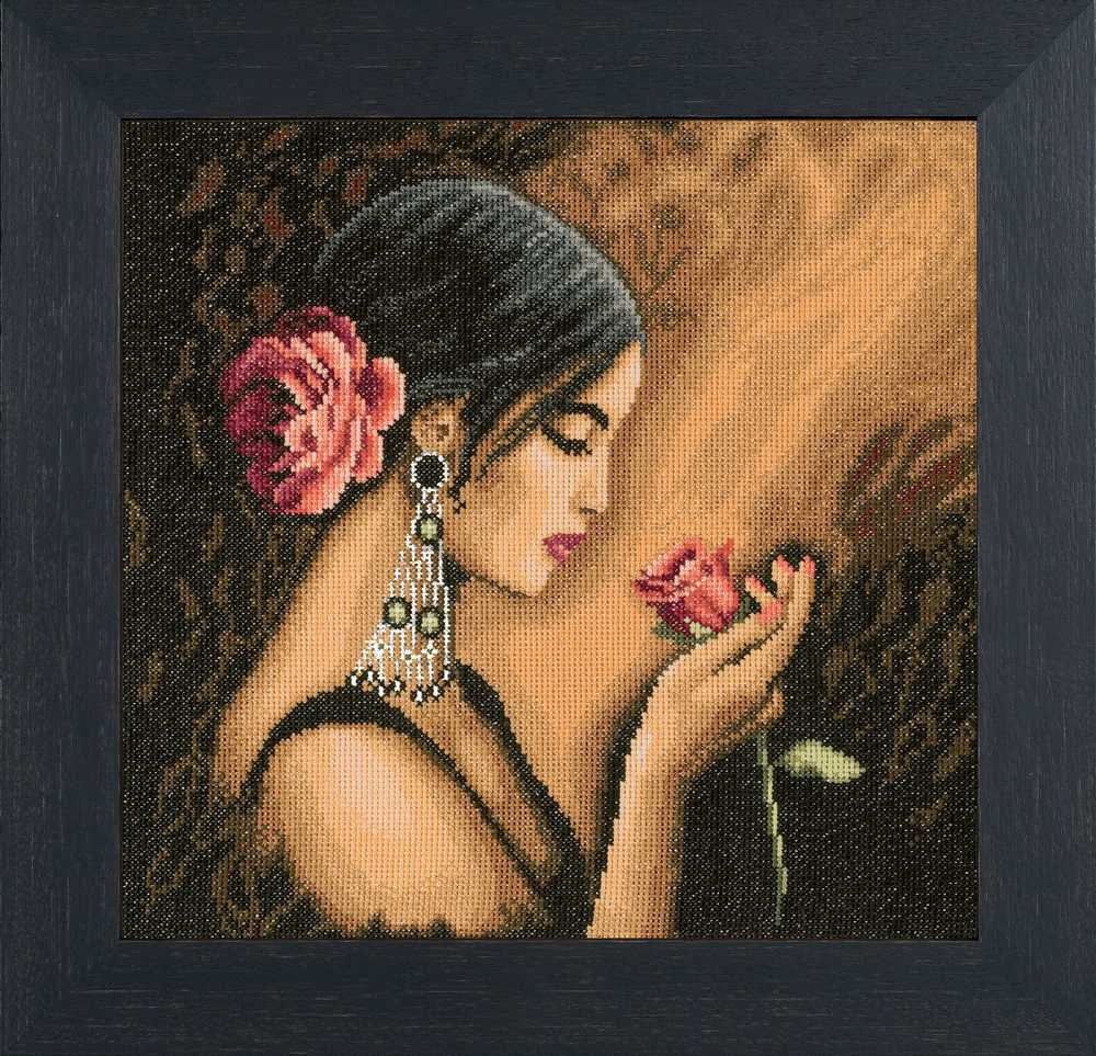 Spanish Beauty (Aida) Counted Cross Stitch Kit Lanarte