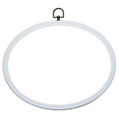 Vervaco Plastic Frame 20 X 25cm Oval White