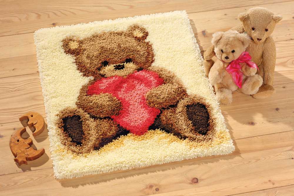 Vervaco Latch Hook Rug Kit - Popcorn I Love You