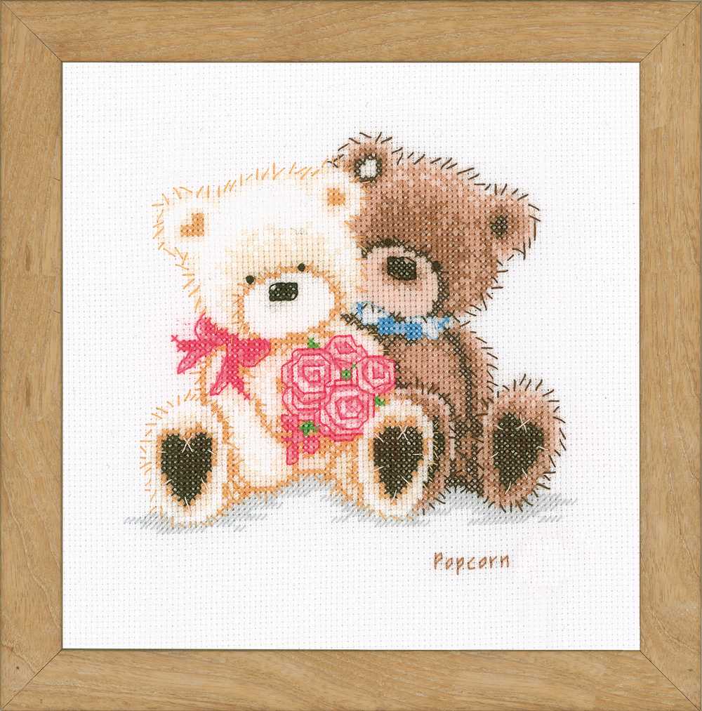 Vervaco Cross Stitch Kit - Popcorn and Cocunut