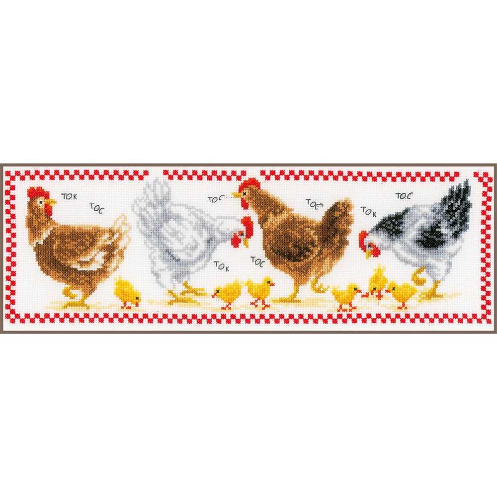 Vervaco Cross Stitch Kit - Chickens