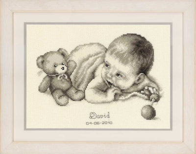 Birth Sampler Baby Cross Stitch Kit Vervaco