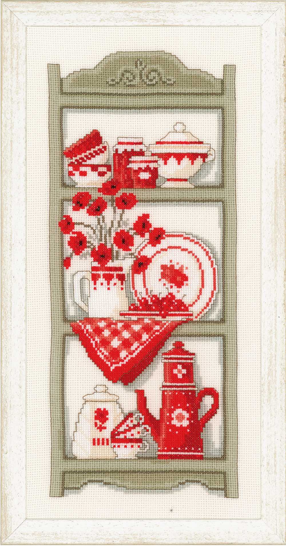 Kitchen Shelves Cross Stitch Kit Vervaco