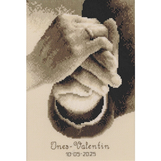 Newly Wed Hands Cross Stitch Kit Vervaco
