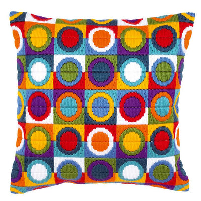 Vervaco Long Stitch Cushion Kit - Circles