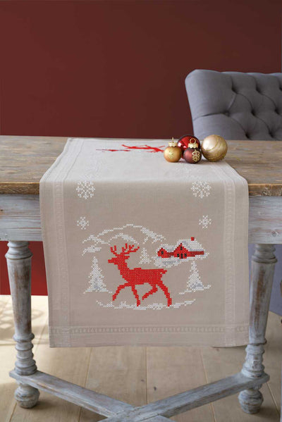 Runner: Norwegian Winter Embroidery Kit Vervaco