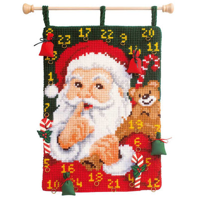 Vervaco Cross Stitch Kit - Santa Advent Calendar