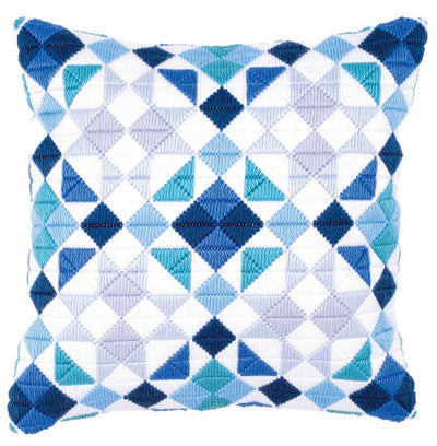 Triangles Long Stitch Cushion Kit Vervaco