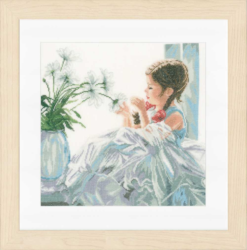 Fortune Telling (Linen) Counted Cross Stitch Kit by Lanarte
