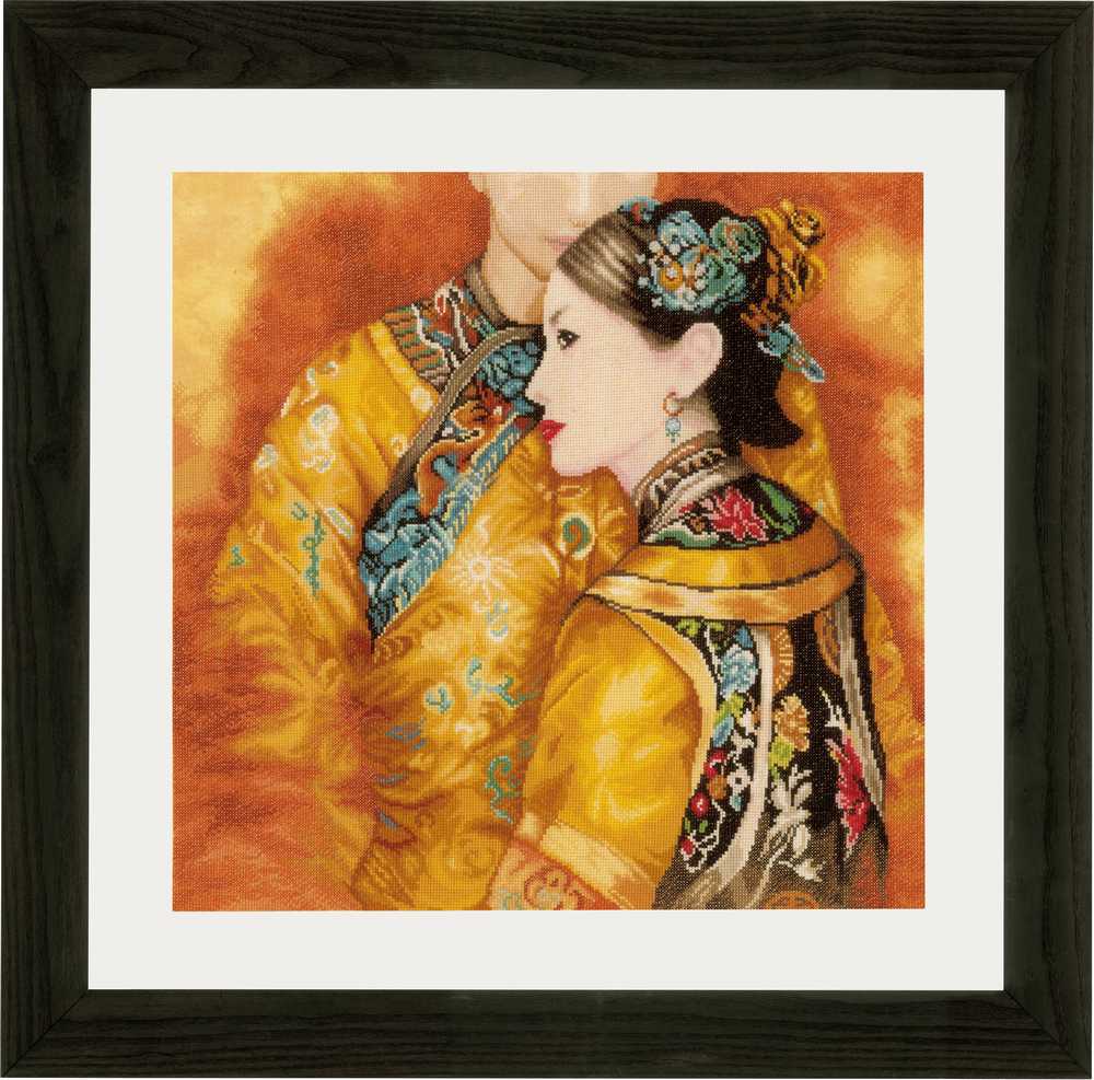 Asian Couple (Evenweave) Counted Cross Stitch Kit Lanarte