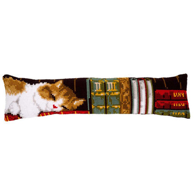 Draught Excluder: Cat Sleeping Cross Stitch Kit - Vervaco