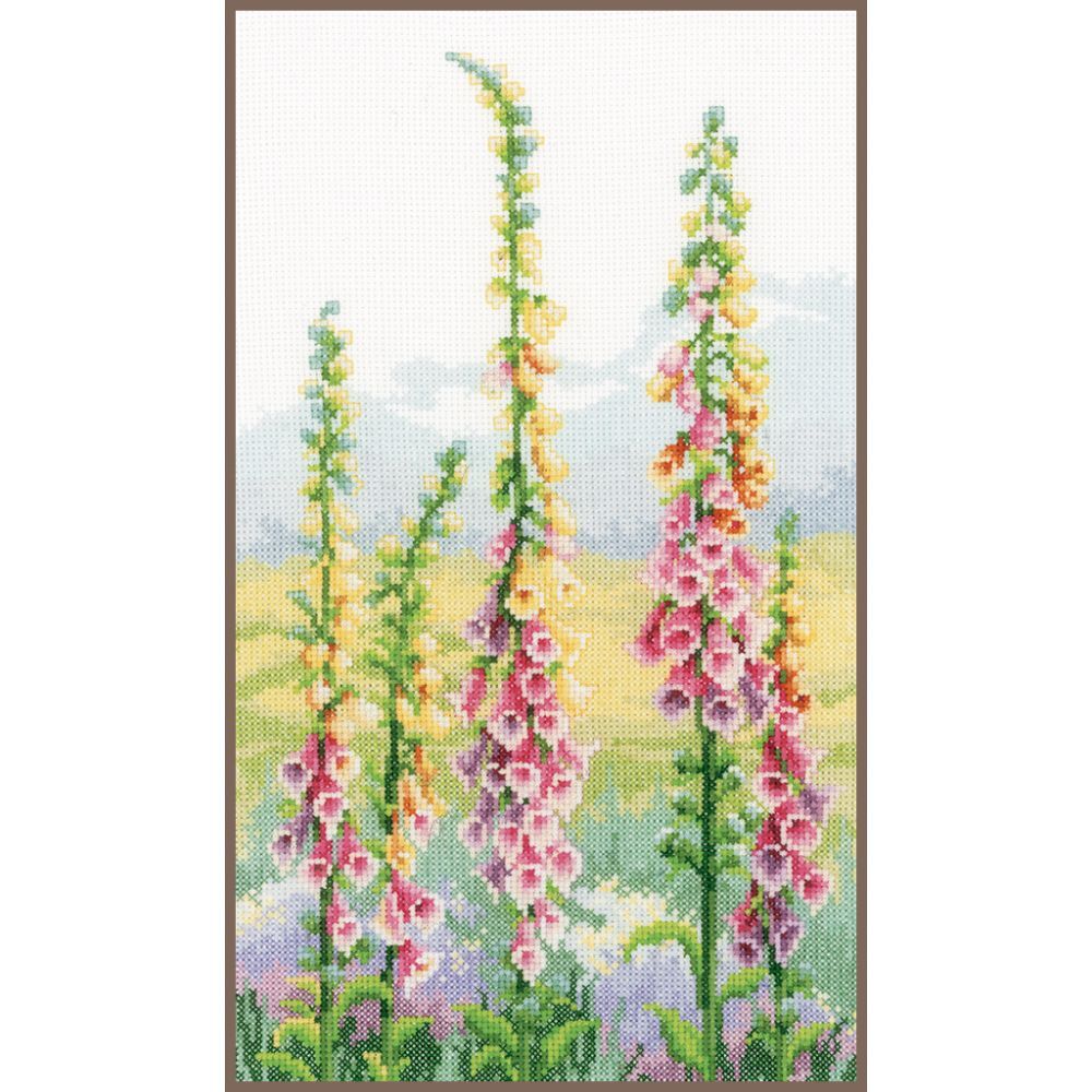 Foxgloves at Dawn Cross Stitch Kit Vervaco SALE