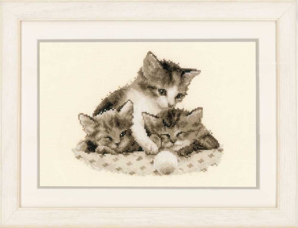 Three Little Kittens Cross Stitch Kit Vervaco