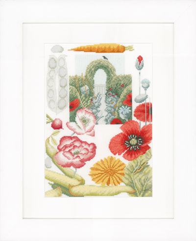 Vegetable Garden Cross Stitch Kit ~ Lanarte SALE