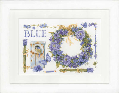 Lavender Wreath (Evenweave)  Counted Cross Stitch Vervaco
